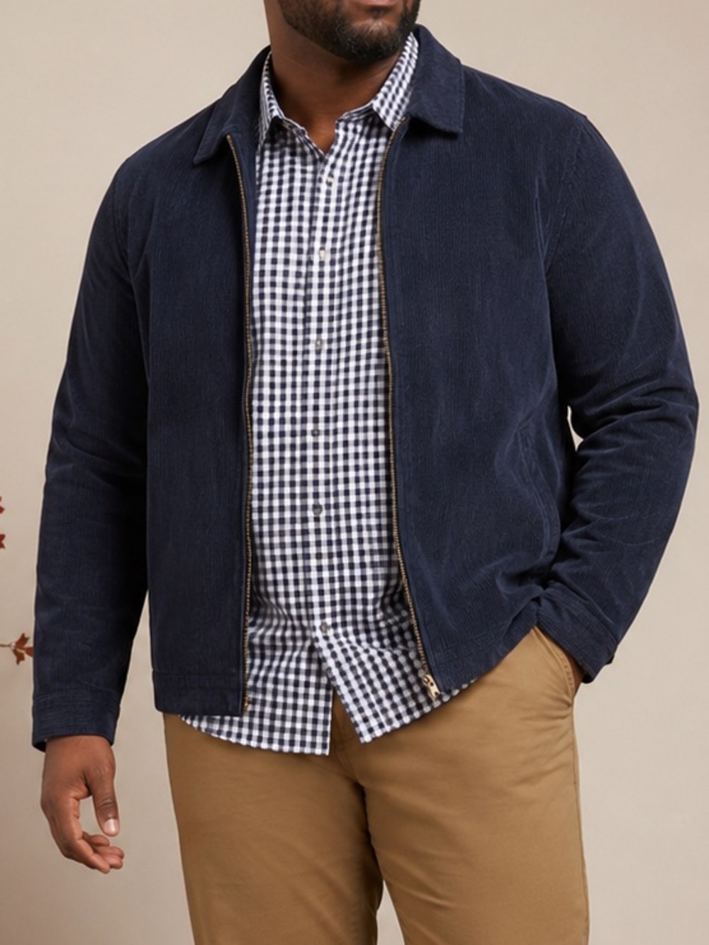 GAP Navy Gingham Shirt XXL – Men’s Standard Fit Preppy Classic Everyday Wear